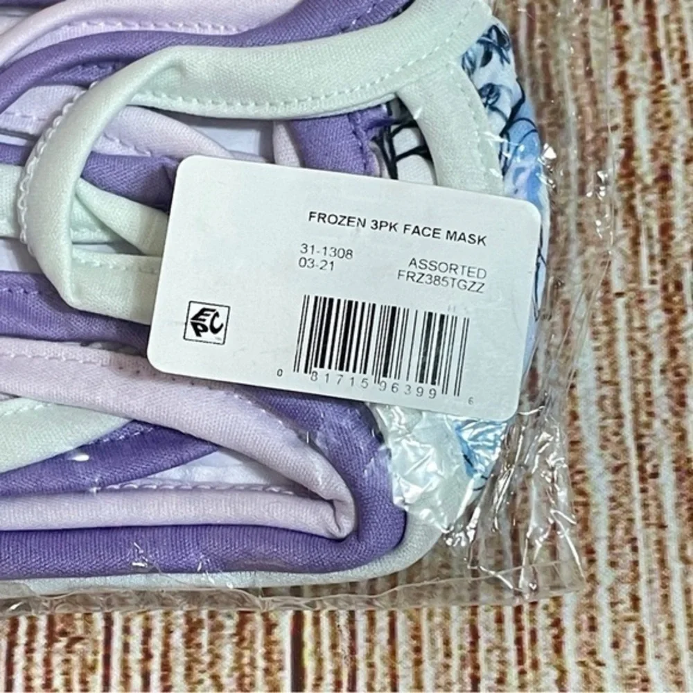 Frozen Logo Disney Mask‎ Set of 3 Cloth Facial Covering